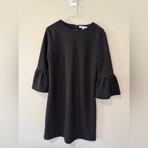 She + Sky Black Bell Sleeve Sheath Dress